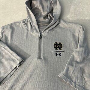 NWOT Under Armour 3/4 Zip Short Sleeve Hoodie